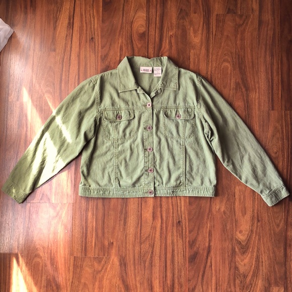 BillBlass Jackets & Blazers - Hunter Green Utility Jacket w/ buttons